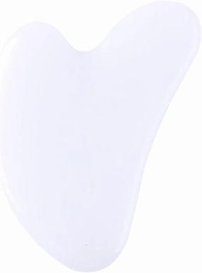 Natural Jade Gua Sha Scraper Board Massage Rose Quartz Jade Guasha Stone for Face Neck Skin Lifting Wrinkle Remover Beauty Care-White