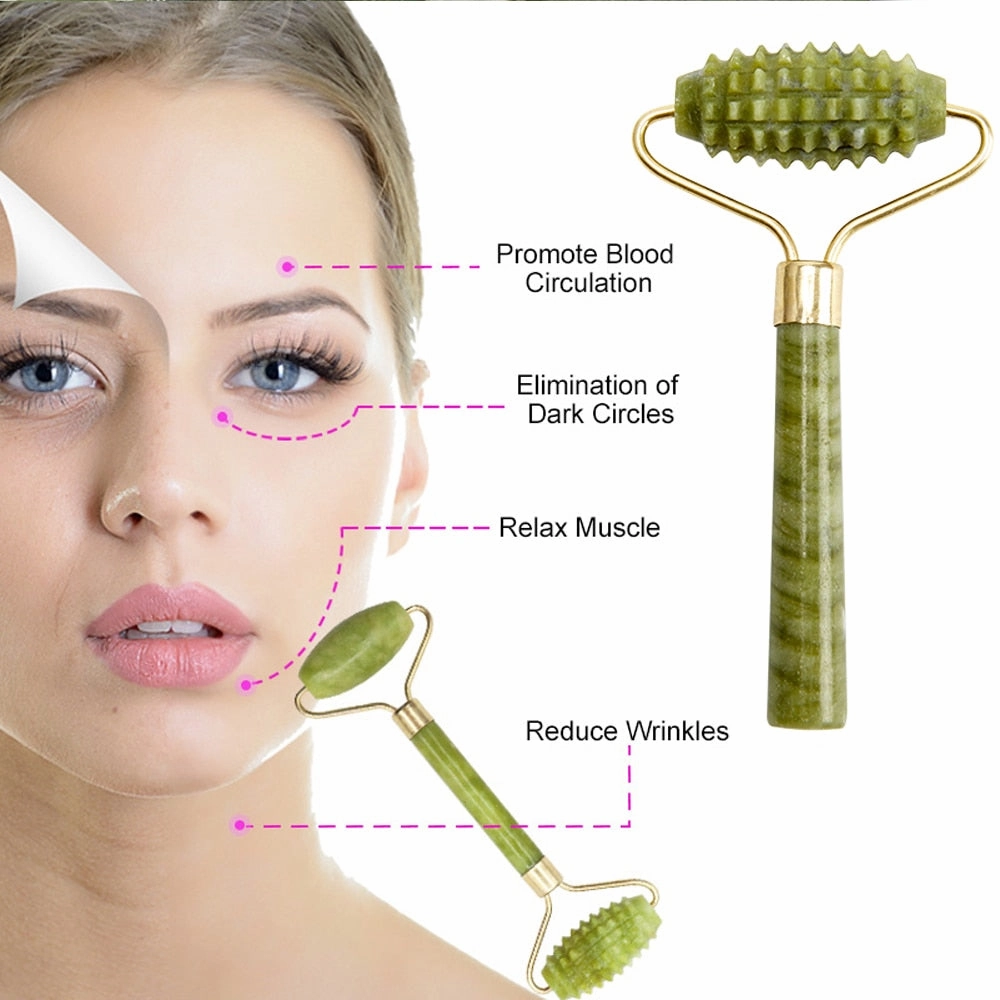 Natural Jade Roller Facial Massage Roller