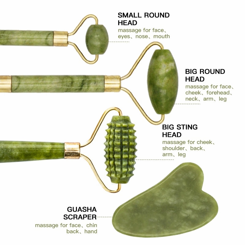 Natural Jade Roller Facial Massage Roller