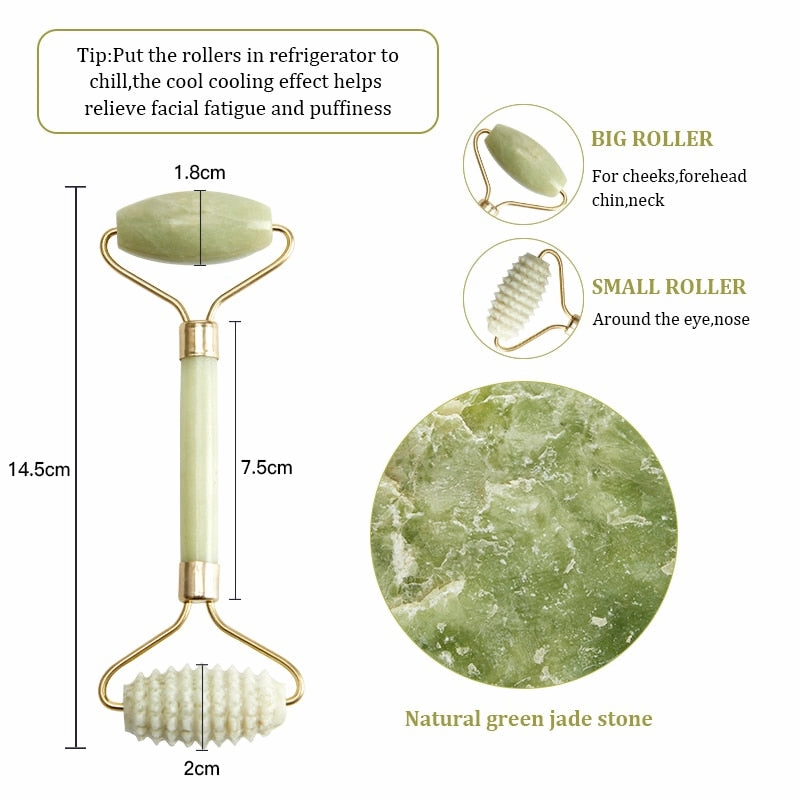 Natural Jade Roller Facial Massage Roller