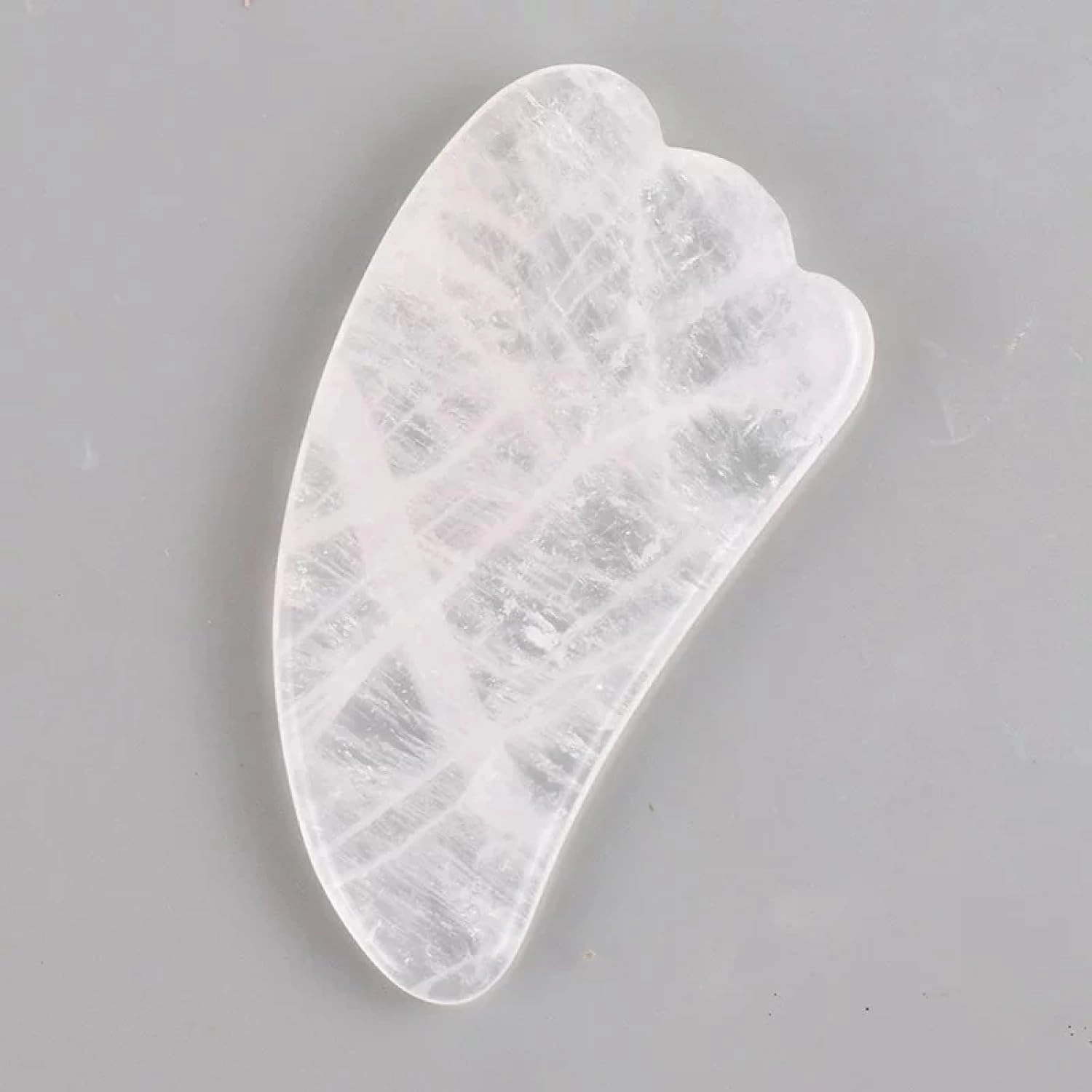 Natural Jade Stone Board Rose Quartz Guasha Plate Jade Face Scrapers Tools for Face Neck Back Body,Quartz