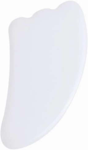 Natural White Crystal Jade Roller Gua Sha Massage Face Massager Gouache Stone Facial,type 012
