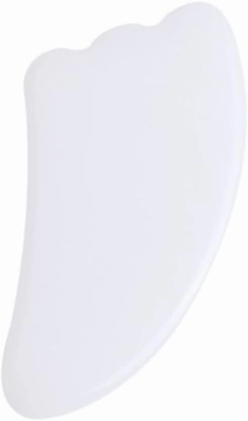 Natural White Crystal Jade Roller Gua Sha Massage Face Massager Gouache Stone Facial,type 012