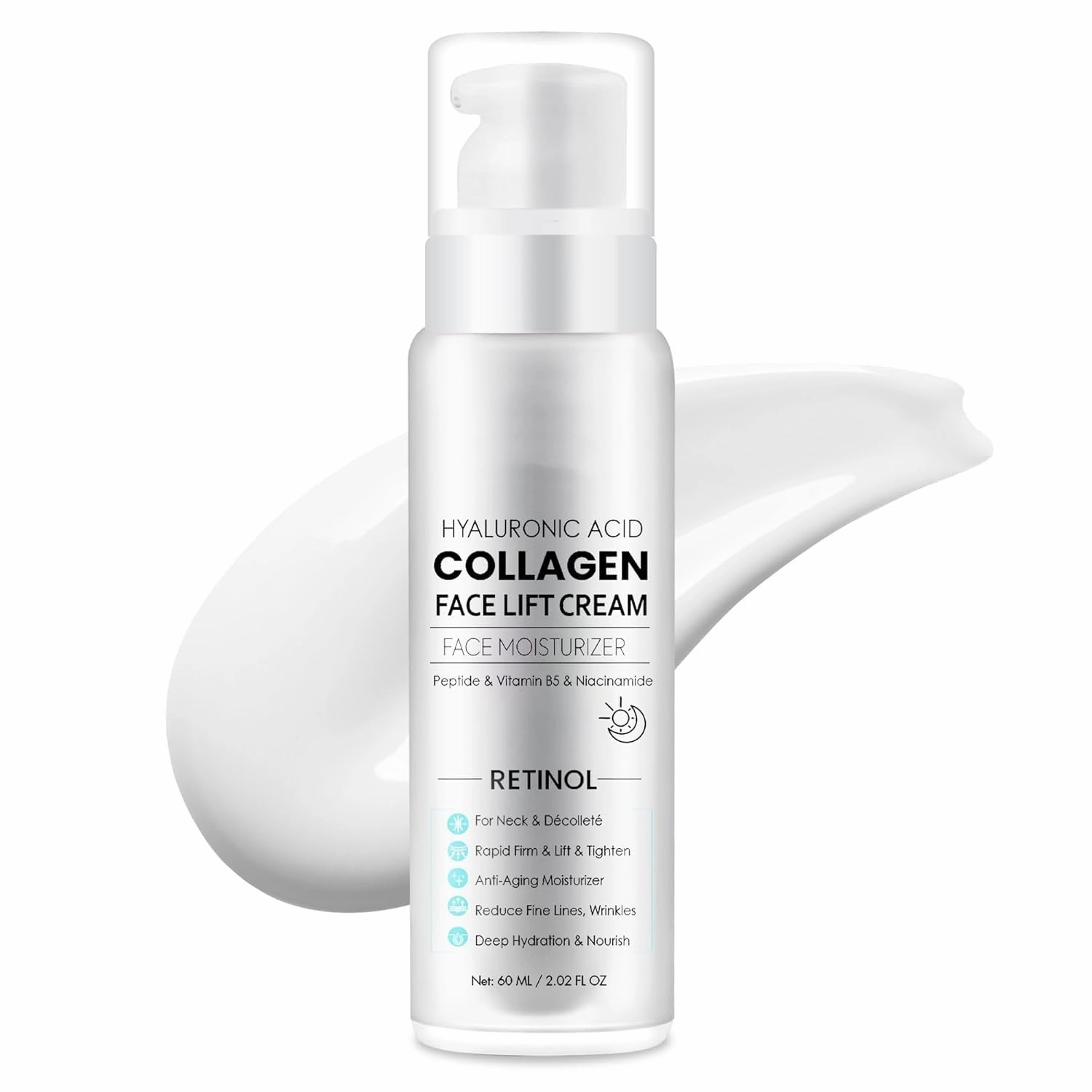 Neck & Décolleté Firming Cream – Retinol, Collagen & Peptide 6-in-1 Formula | Visibly Smooth Wrinkles, Hydrate & Lift Sagging Skin | Non-Greasy, All Skin Types-2