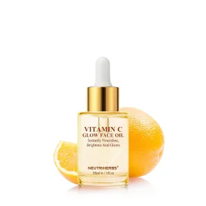 Neutriherbs Face Oil, Rosehip Seed Oil/Jojoba Oil/Grape Seed Oil with Vitamin C, Nourishing Dry Skin Facial Oil, Smooth Wrinkles & Fine Lines, Brighten & Balance Skin, 30ml/1 fl.oz