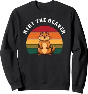 Nibi The Diva Beaver, Wild, Cute and Free Sweatshirt
