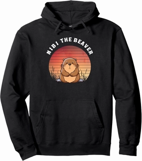 Nibi The Diva Beaver, Wild, Cute and Free Pullover Hoodie