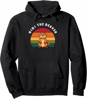 Nibi The Diva Beaver, Wild, Cute and Free Pullover Hoodie