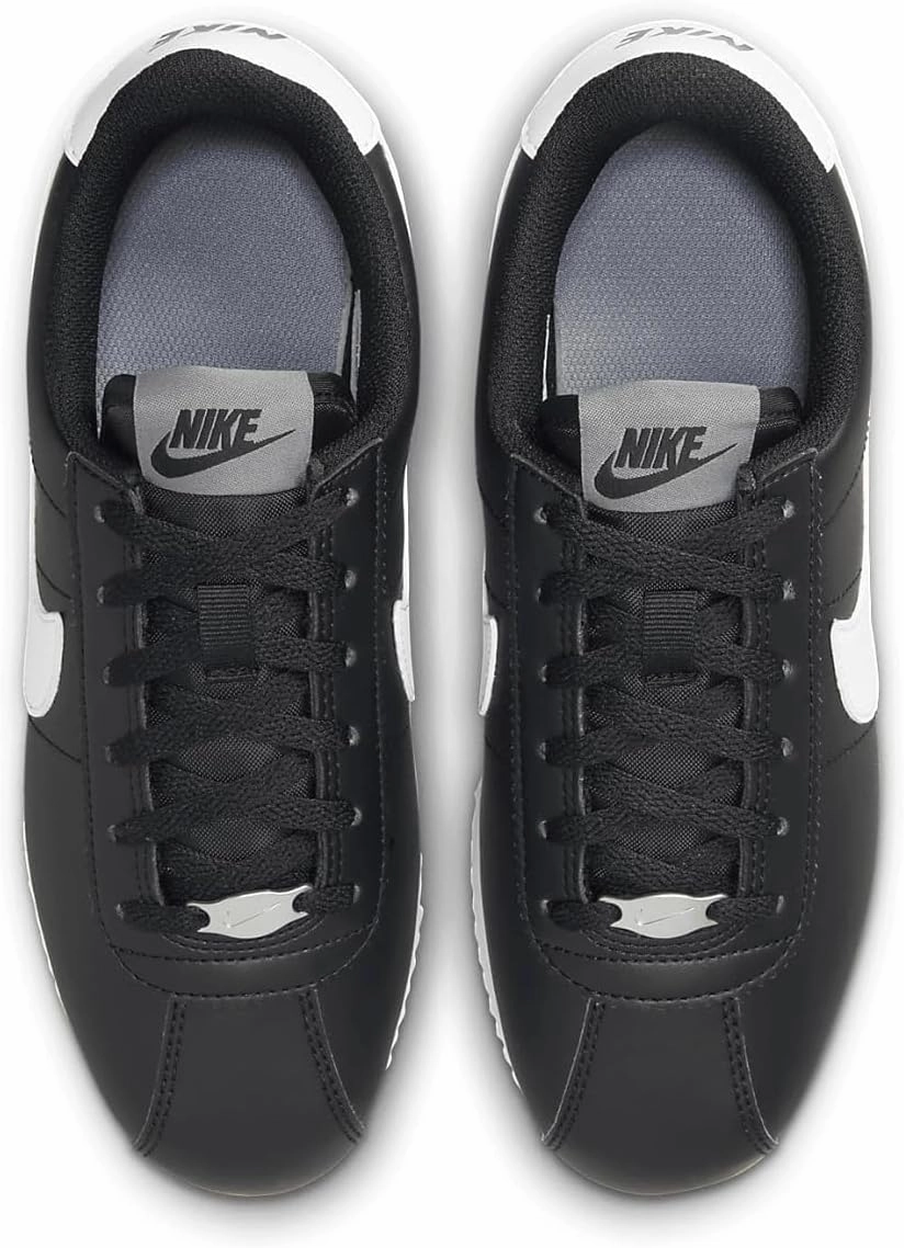 Nike Cortez Big Kids' Shoes (DM0950-001, Black/Cool Grey/White)