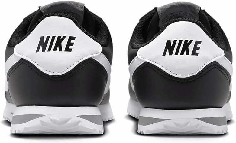 Nike Cortez Big Kids' Shoes (DM0950-001, Black/Cool Grey/White)