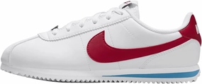 Nike Cortez Big Kids' Shoes (DM0950-115, White/Varsity Blue/Varsity Red)