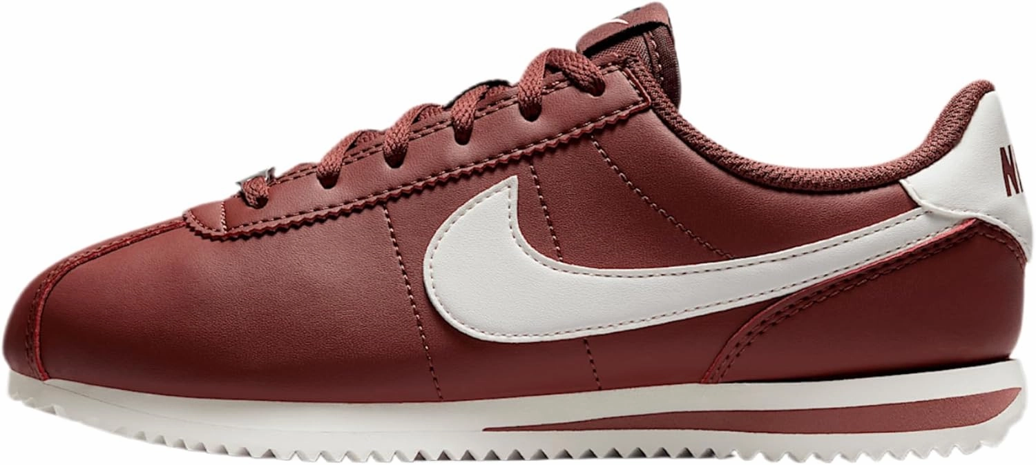 Nike Cortez Big Kids' Shoes (DM0950-200, Red Sepia/Black/Sail)