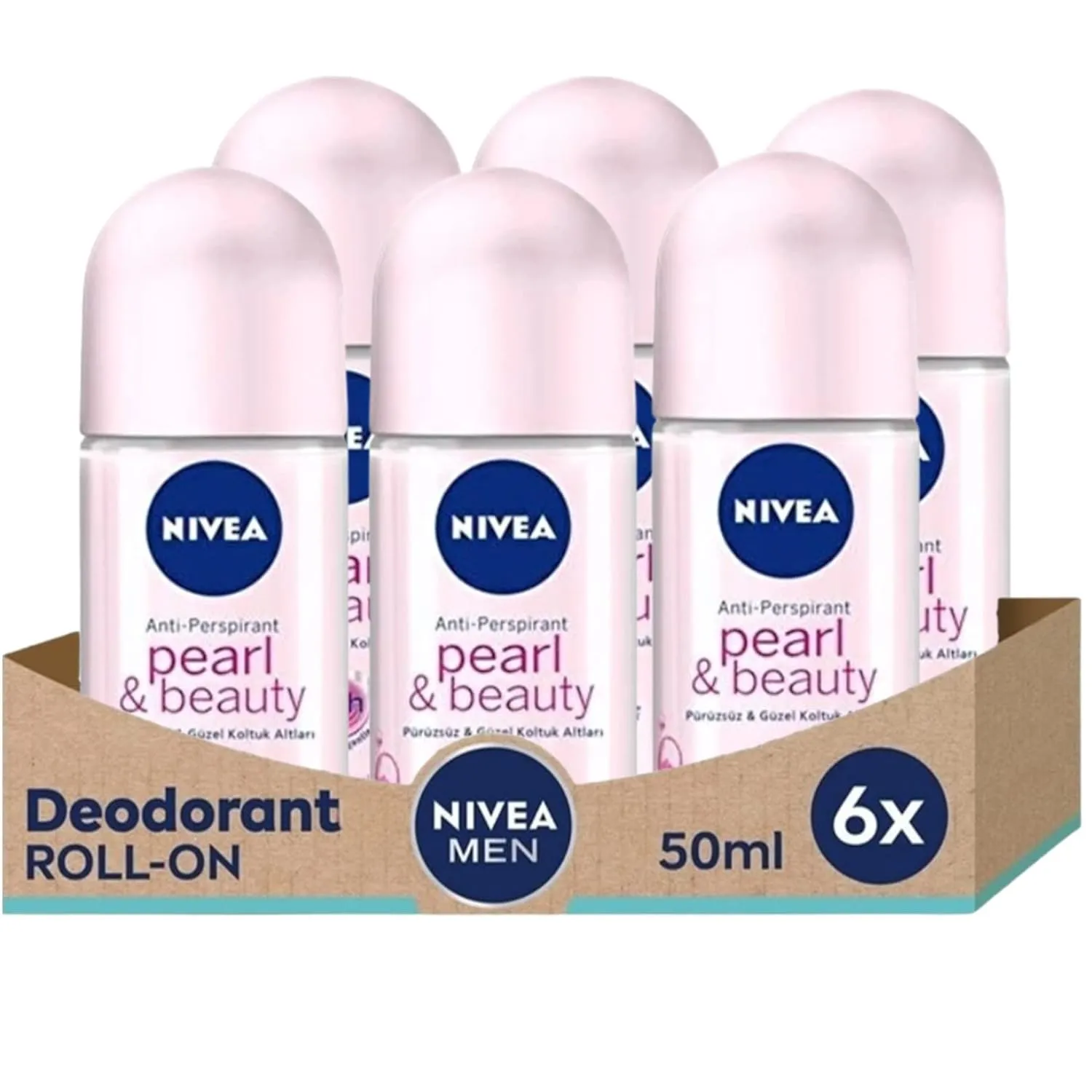 Nivea Women Deodorant Roll On Series Pacl Of 1-3-6 (Pearl&Beauty Roll On 6)
