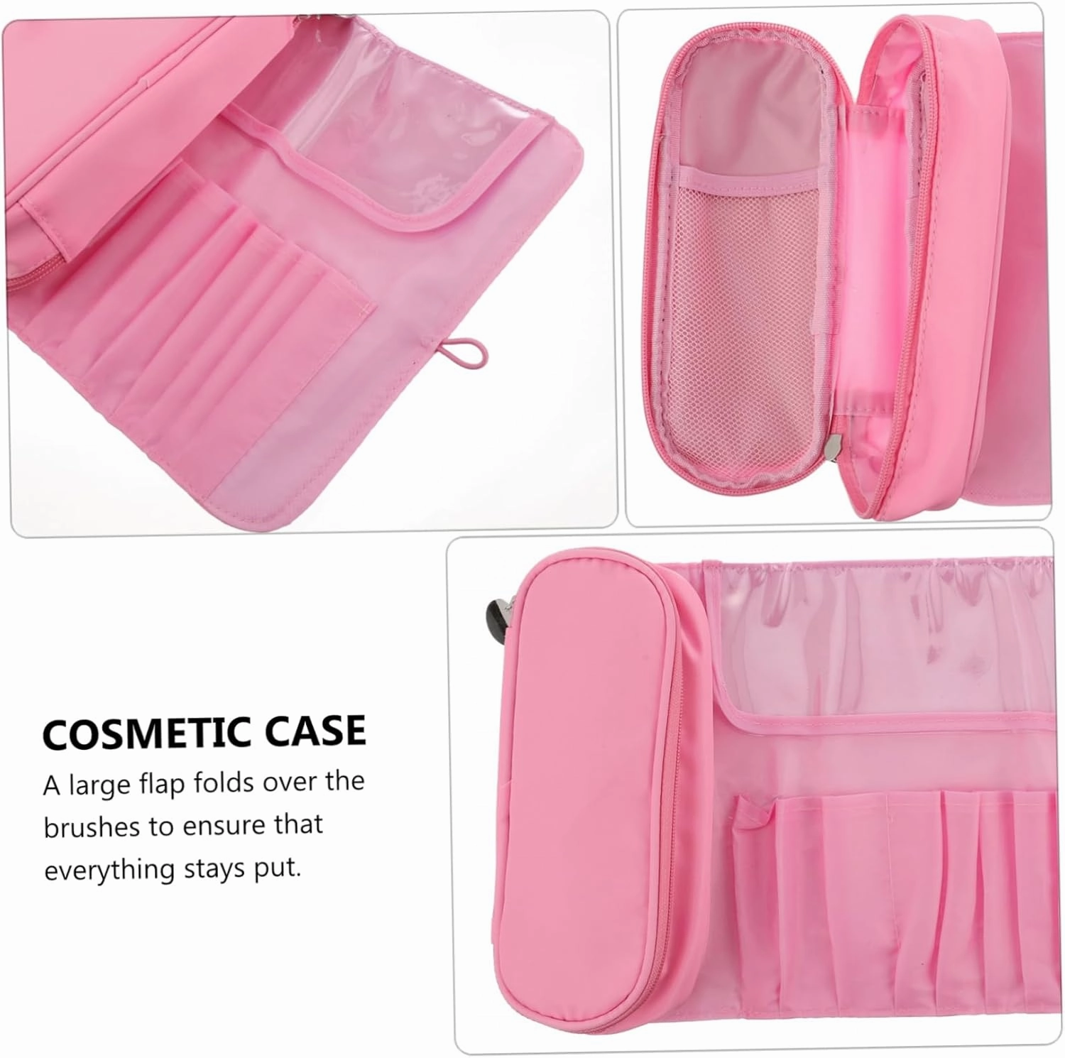 NOLITOY 2pcs Cosmetics Bag Makeup Sponge Case Large Makeup Case Cosmetic Storage Organizer