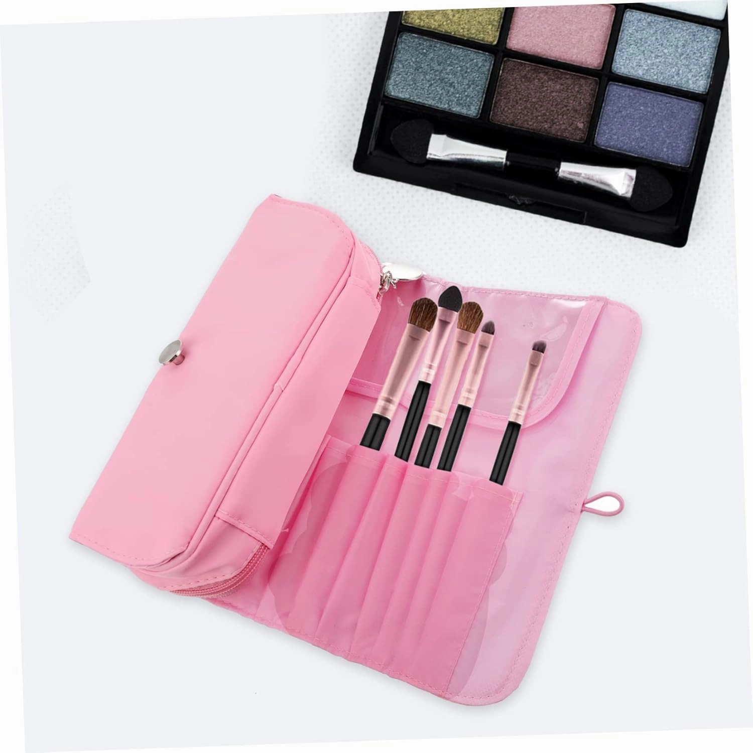 NOLITOY 2pcs Cosmetics Bag Makeup Sponge Case Large Makeup Case Cosmetic Storage Organizer