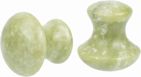 NOLITOY 2pcs Face Massage Roller with Tool Cute Mushroom Shaped Jade Facial for Eye Care Scraping Present for Friends and Family
