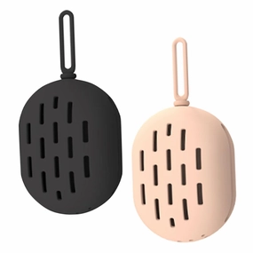 NOLITOY 2pcs Silicone Makeup Sponge Storage Box Breathable Holes Makeup Puff Case for Women