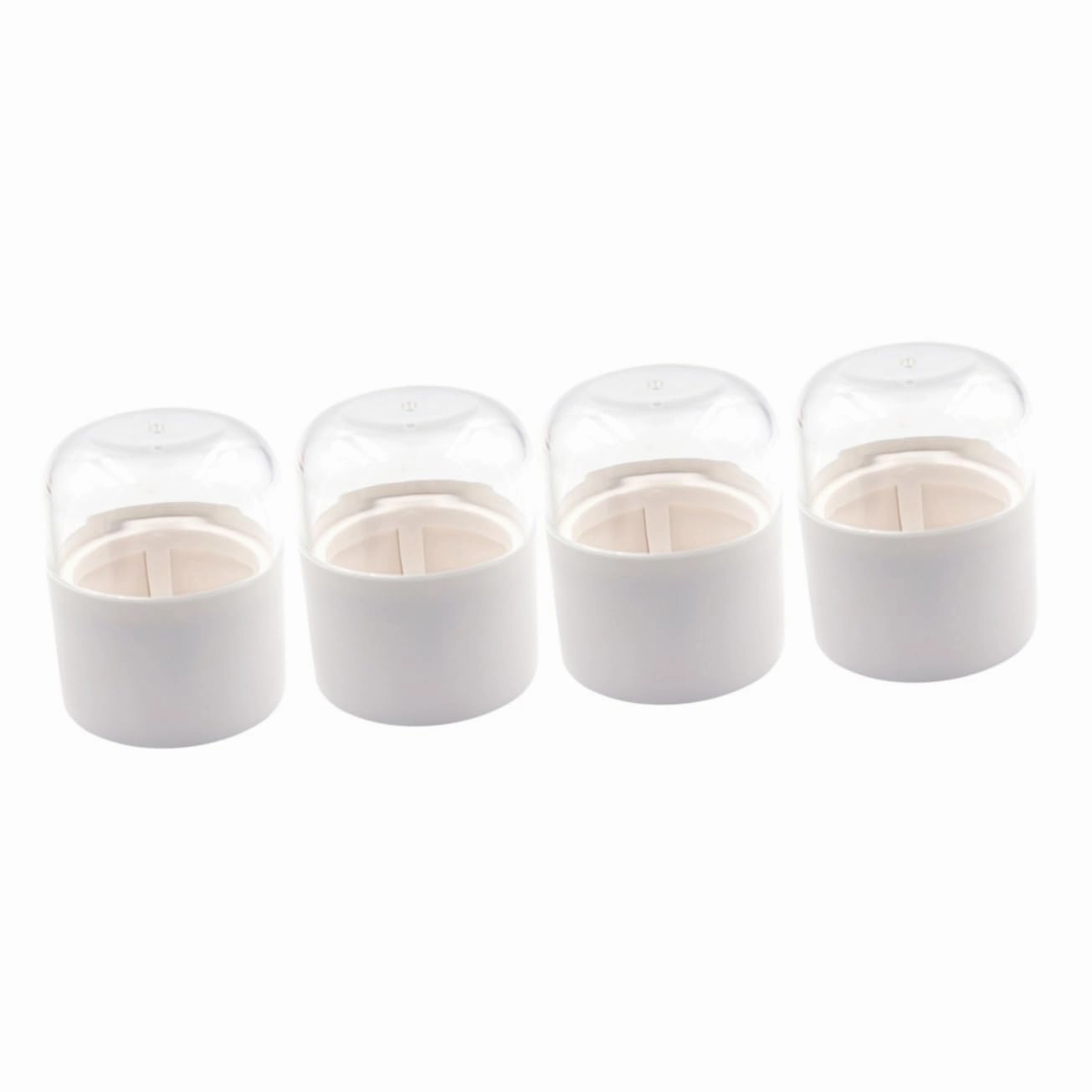 NOLITOY 2sets Makeup Sponge Organizers Beauty Egg Cases Makeup Puff Holders Travel Size Breathing Holes for Quick Dry 2pcs*2