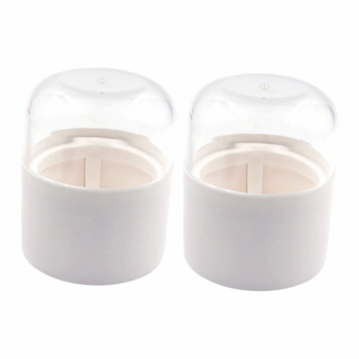 NOLITOY 2sets Makeup Sponge Organizers Beauty Egg Cases Makeup Puff Holders Travel Size Breathing Holes for Quick Dry 2pcs*2
