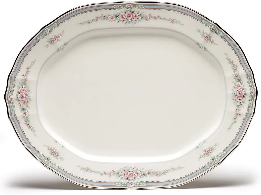 Noritake Rothschild Oval Platter, 14-inches