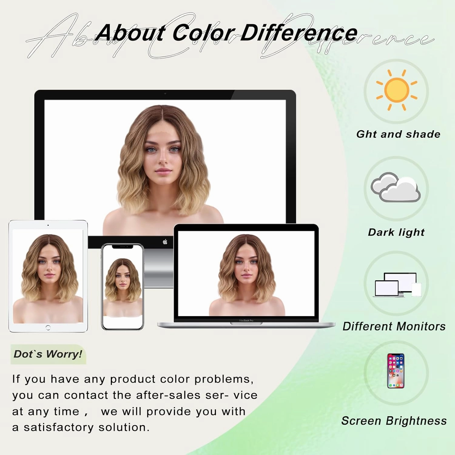 NOSTALGIA Short Ombre Blonde Wigs 14 Inch Wavy Curly Bob Wig Shoulder Length Middle Part Natural Looking Synthetic Blonde Hair Wigs for Women Daily Party Use