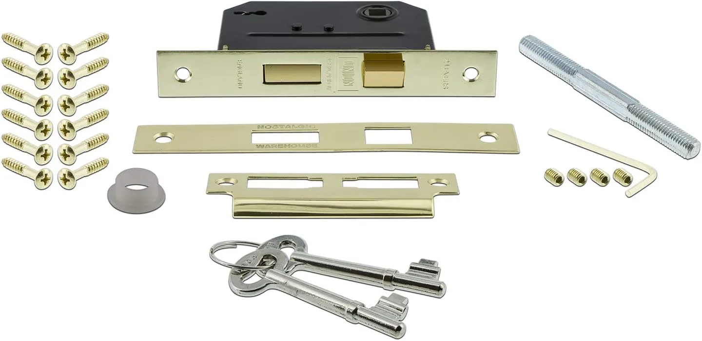 Nostalgic Warehouse Victorian Plate with Keyhole Chateau Knob, Mortise, Polished Brass