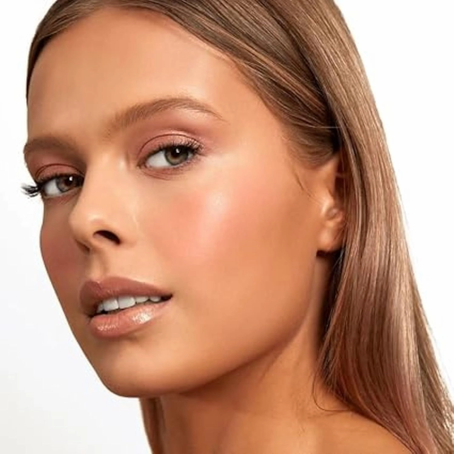 nude envie - Eye Shadow - Velvety Texture & Easy Application - Pigmented Long-Lasting Shimmer Finish - Blendable - Mirror Compact - Single Eye Shadow - Vegan, Paraben-Free & Cruelty-Free - Desire