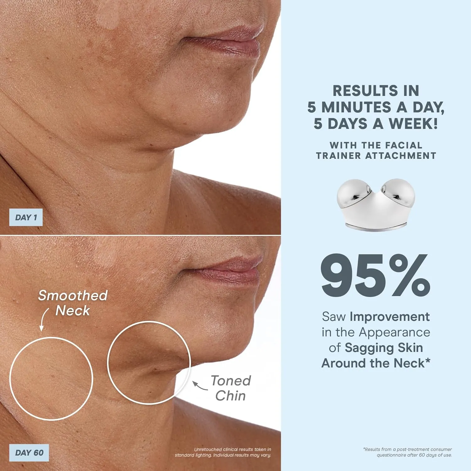 NuFACE Trinity  Microcurrent Facial Device Kit - FDA Cleared Face Sculpting & Neck Tightening Device to Contour Cheeks & Brows   Microcurrent Gel Activator & Silk Creme - Sandy Rose