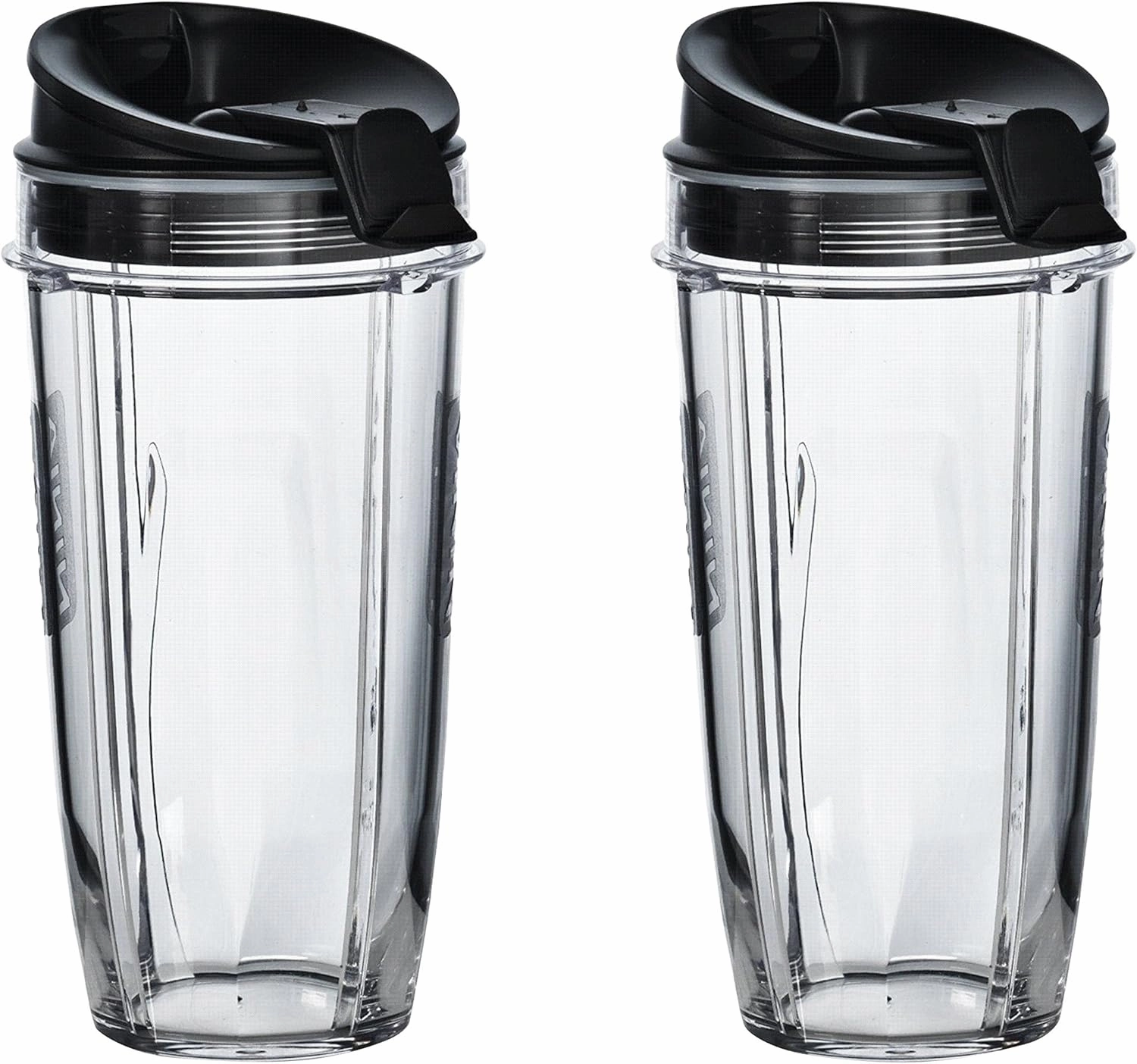 Nutri Ninja 24 oz Tritan Cups with Sip & Seal Lids. Compatible with BL480, BL490, BL640, & BL680 Auto IQ Series Blenders (Pack of 2)