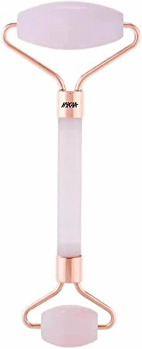 Nykaa Naturals Face Massage Rollers - Enhances Glow and Firms Skin - Helps Absorb Facial Products - Releases Tension - Rose Quartz - 1 pc