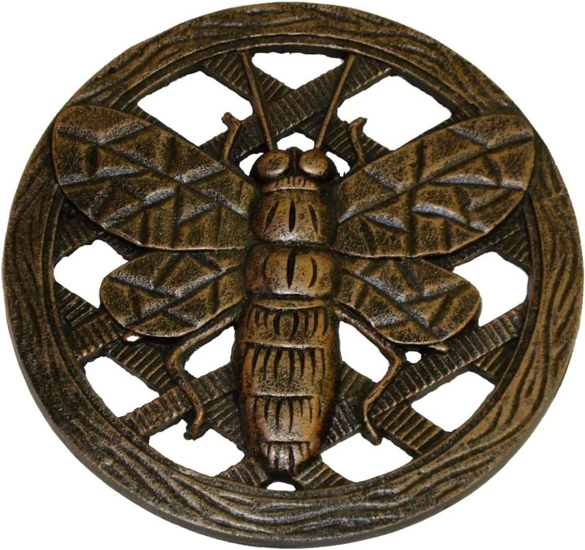 Oakland Living Stepping Stone, Bee, Antique Bronze