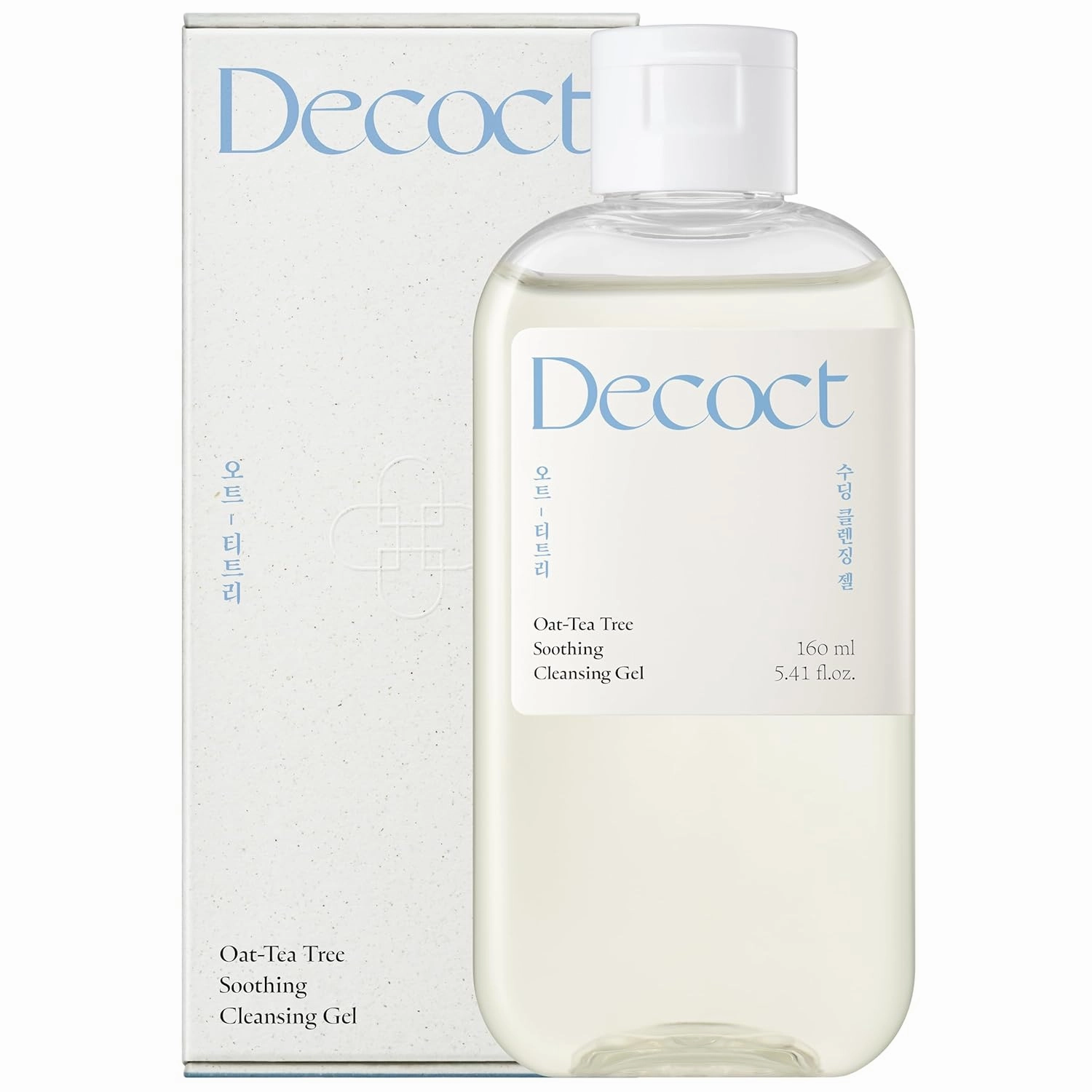 Oat-Tea Tree Soothing Cleansing Gel 160ml – Hydrating and Calming with 10% Oat Water & Tea Tree Oil for Sensitive Skin – Reduces Blemish, Controls Oil – Vegan Korean Skincare