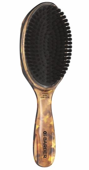 Olivia Garden Barber Wave Brush Collection – Vegan Boar & Combo Bristle Variations, Palm, Tunnel, Fade Brushes