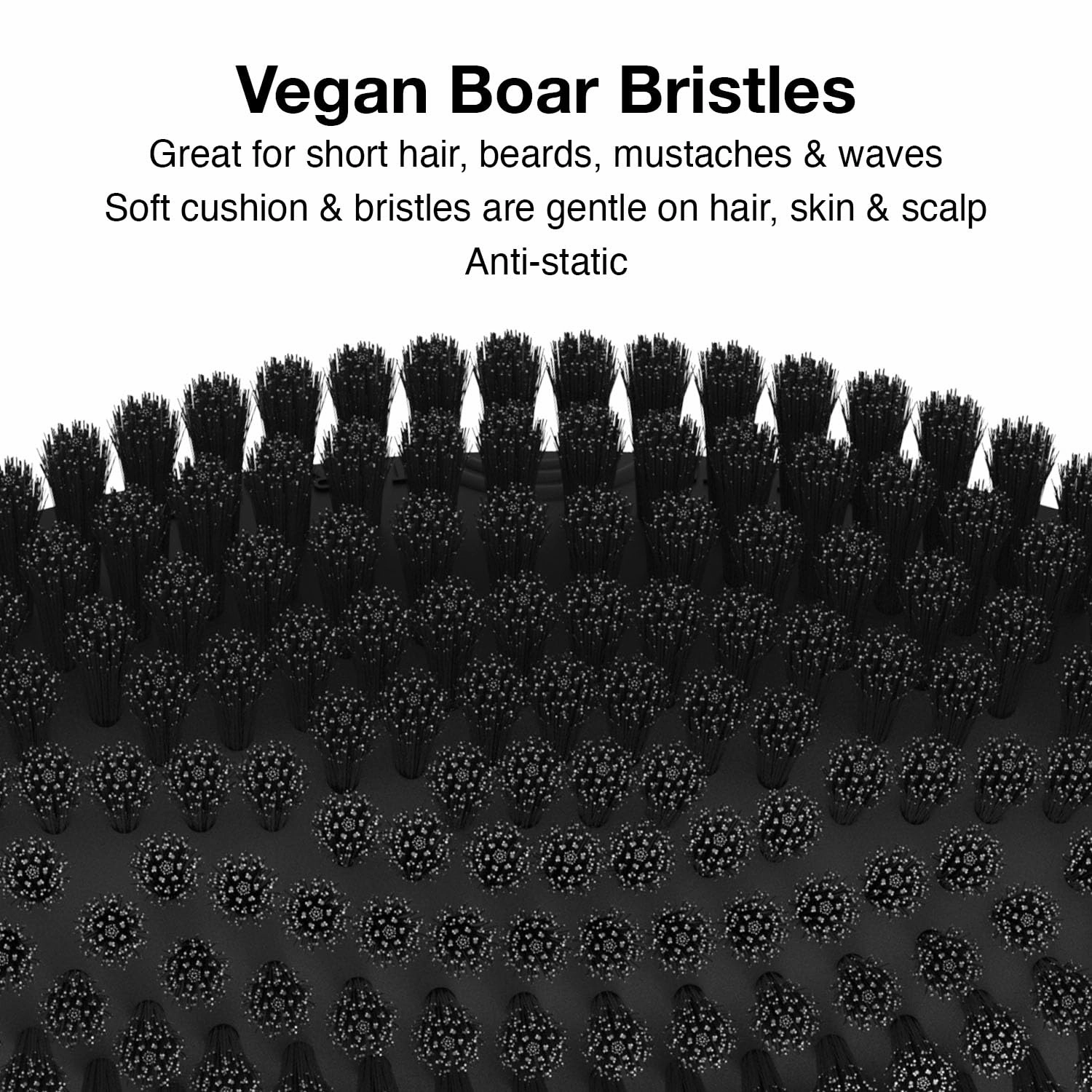 Olivia Garden Barber Wave Brush Collection – Vegan Boar & Combo Bristle Variations, Palm, Tunnel, Fade Brushes
