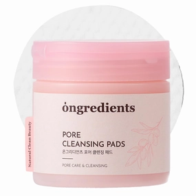 Ongredients Pore Cleansing Pad, Exfoliating Face Wipes, Makeup Remover Wipes for Face, Pore Reducing, Exfoliating, Korean Cleansing Pads, 60 Pads