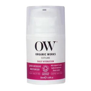 Organic Works Daily Hydration Super Intensive Moisturizer - Hydrating Face Moisturizer with Lavender Aloe Vera - Cruelty Free Face Cream - 1.69 oz