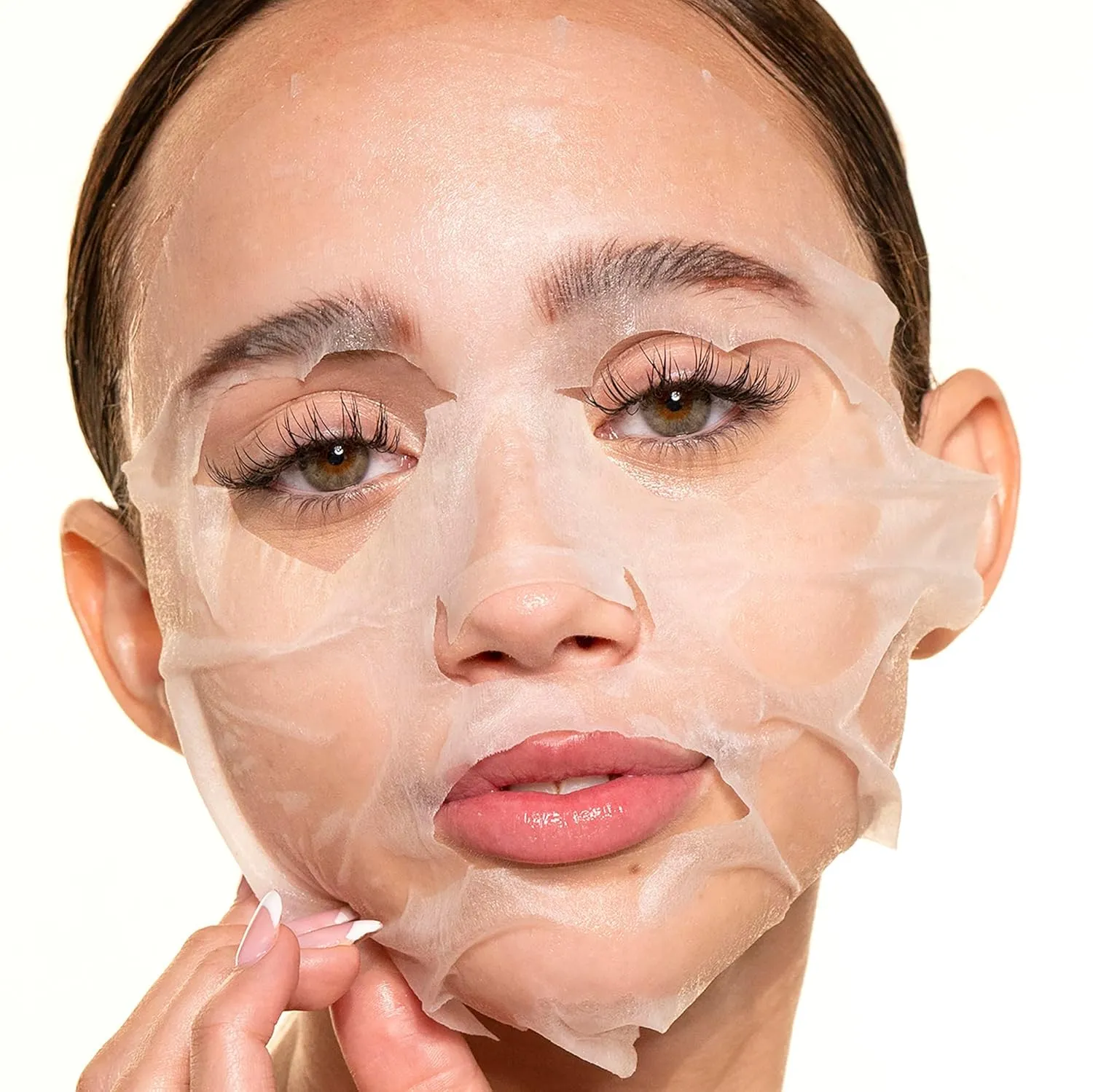 Pacifica Disobey Time Anti-Aging Facial Sheet Mask 6-Pack – Hydrating Rose & Peptide Mask for Dry Skin, Infused with Hyaluronic Acid & Green Tea, Fights Fine Lines, Vegan & Cruelty-Free