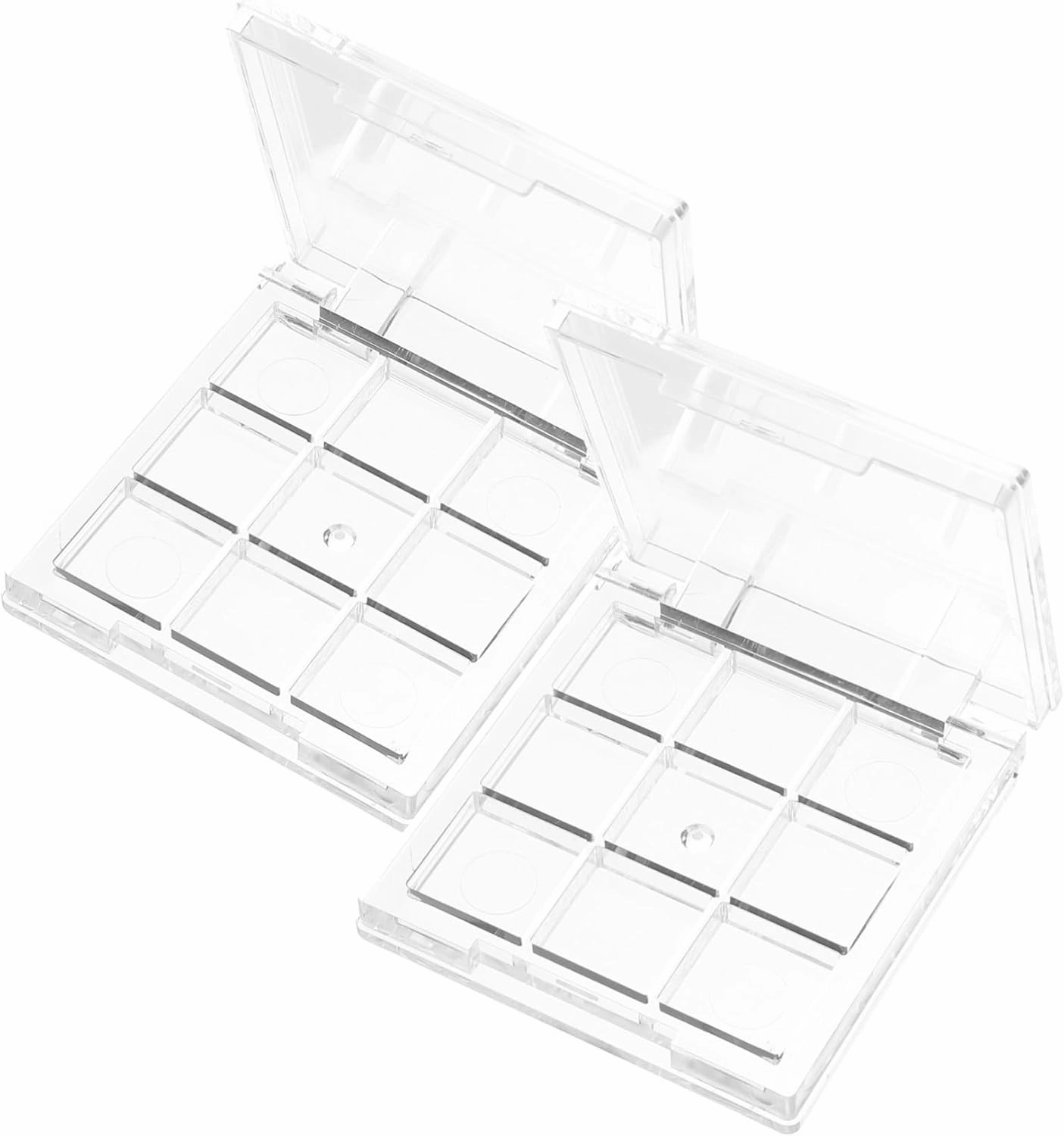 PartyKindom 4sets Highlighter Container Makeup Cosmetic Holding Plate Lipstick Cases Storage Cases 2pcs*4