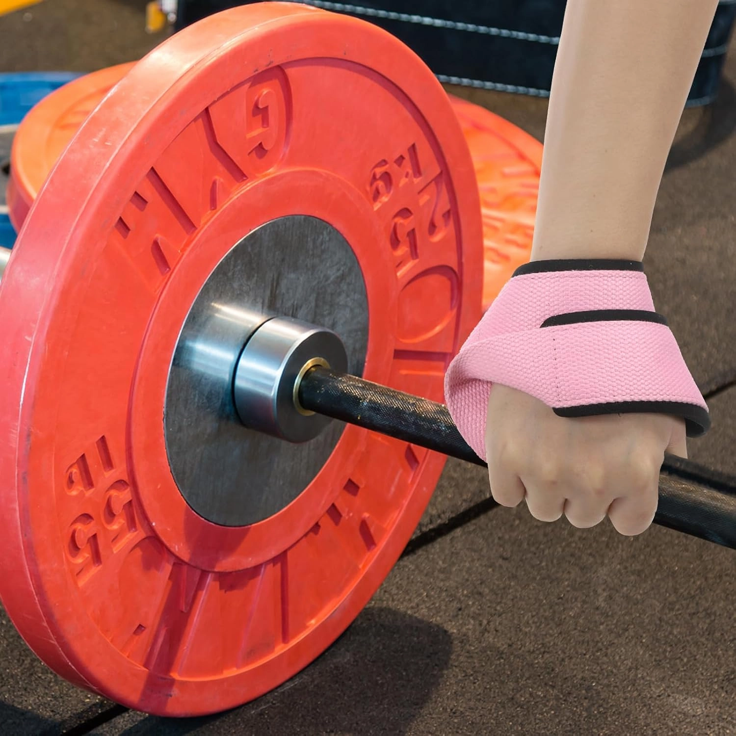 PATIKIL Figure Lifting Strap, Weightlifting Wrist Wraps Dead Lift Padded Grips for Fitness Power Strength Training