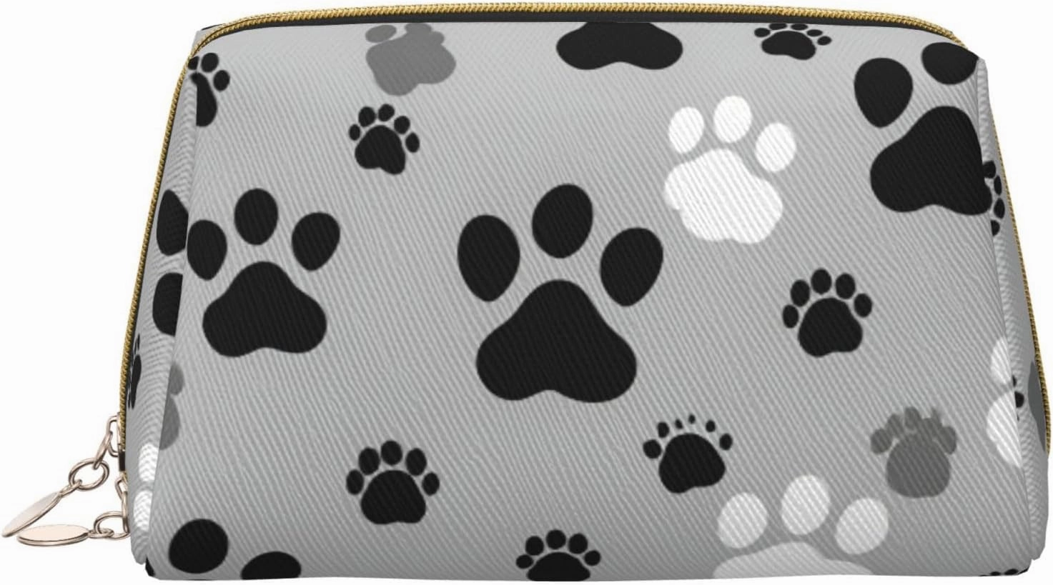 Paw Prints Toiletry Pouch, Travel-Friendly Makeup Organizer For Makeup Brushes, Lipsticks