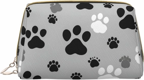 Paw Prints Toiletry Pouch, Travel-Friendly Makeup Organizer For Makeup Brushes, Lipsticks