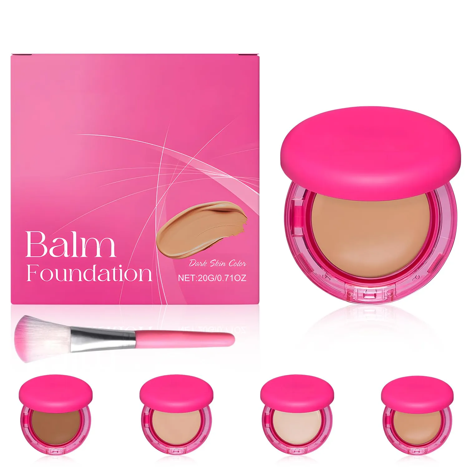 Peptide Bounce Foundation, Peptide Bounce Balm Foundation, Hydrating, Age-Defying Makeup for Mature Skin, Natural, Medium Buildable Coverage, All Skin Types