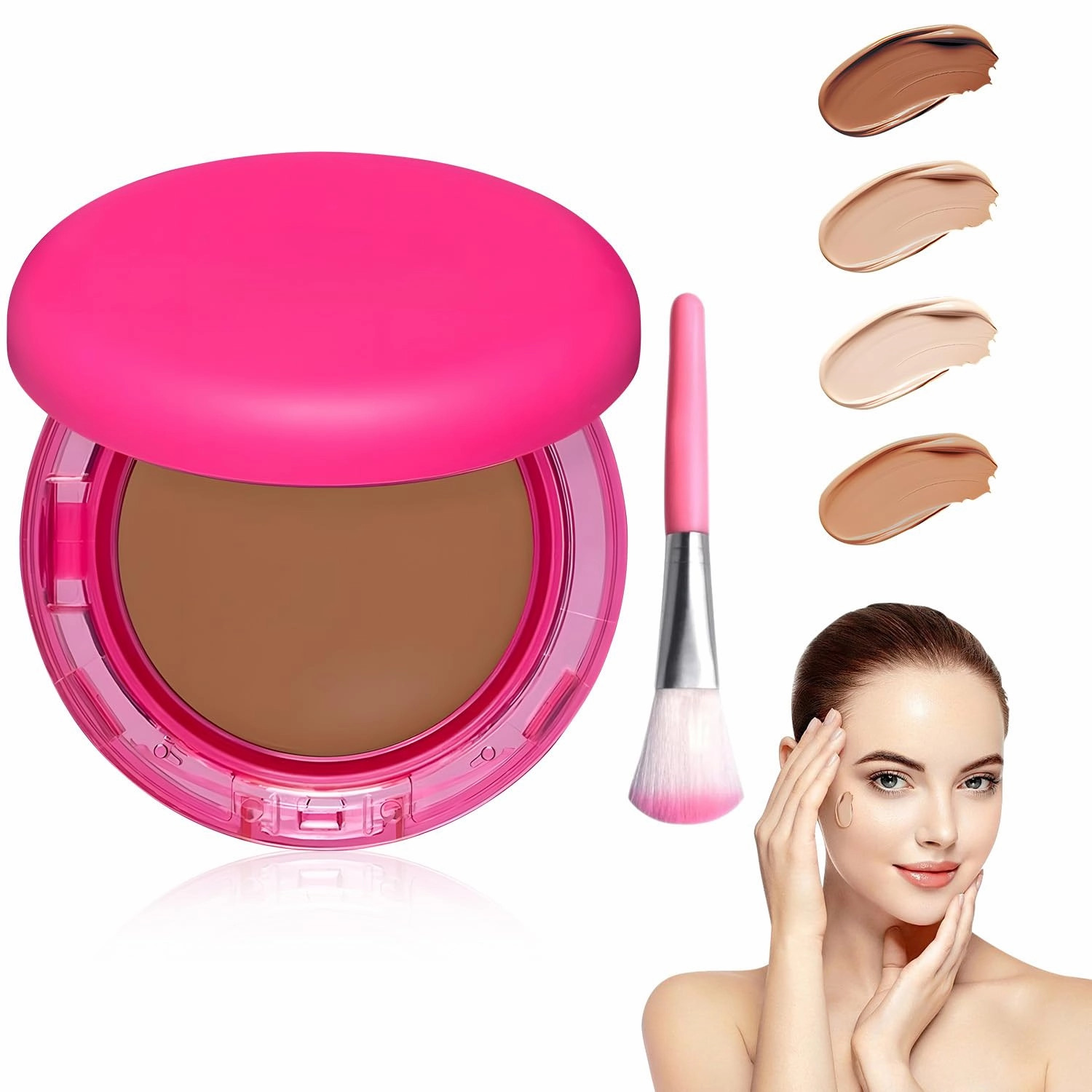 Peptide Bounce Foundation – Hydrating, Age-Defying Foundation for Mature Skin And All Skin Types, Vegan, Clean, Natural, Medium Buildable Coverage, Satin Finish (Medium)