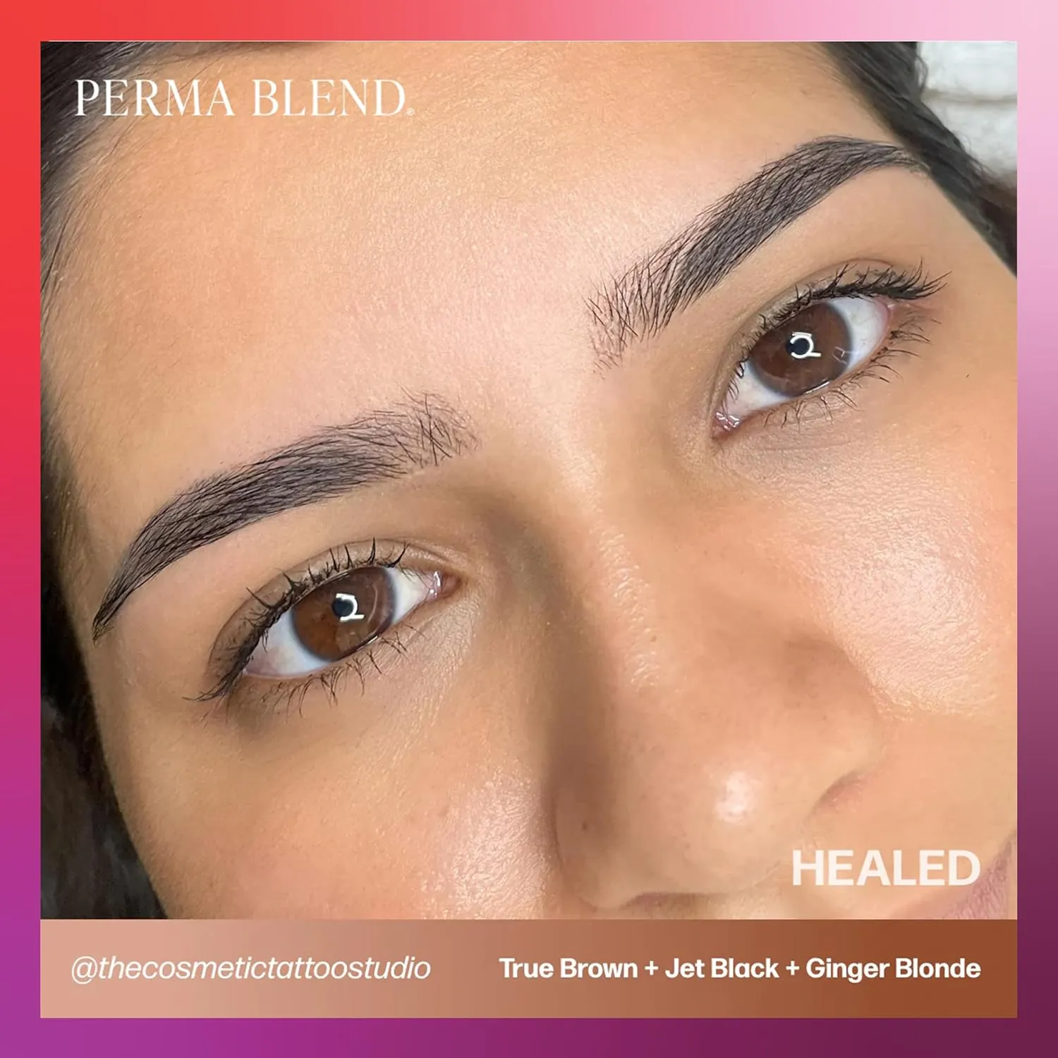 Perma Blend Light Brown Eyebrow Tattoo Ink Pigment, Professional Brow Microblading Supplies, 1/2 oz Bottle