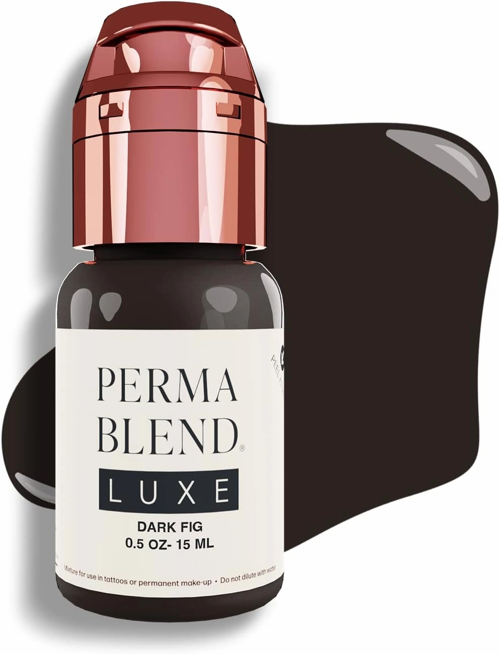 Perma Blend Luxe - Dark Fig - Vegan Lip Tattoo Ink - Cool Medium Brown Microblading Pigment with High Opacity - for Lip Blush & Permanent Makeup - Cruelty-Free (0.5 oz)