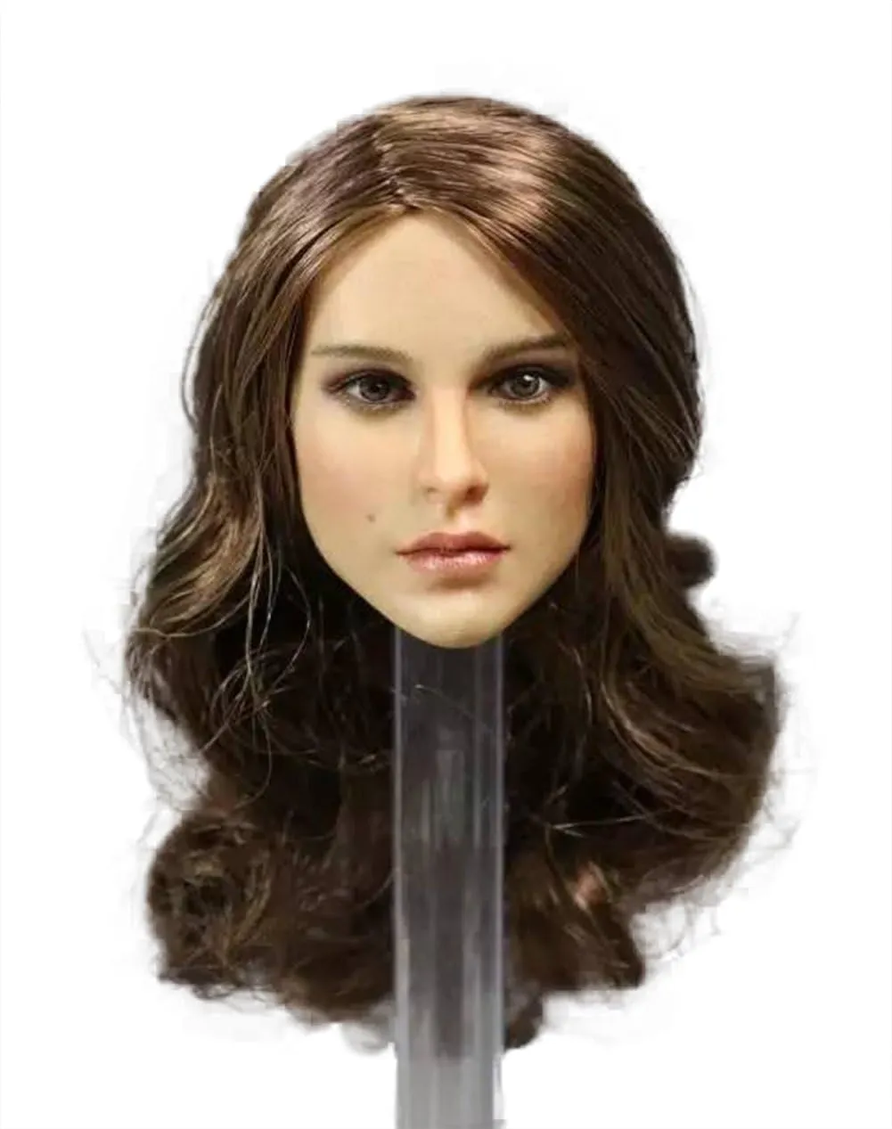 Phicen 1/6 Scale Head Sculpt with Brown Hair for 12" Female Body