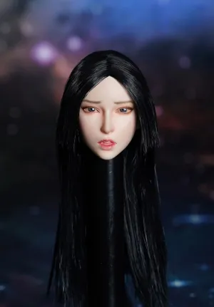 Phicen Super Duck 1/6 SDH027 Asia Girl Head Sculpt for Hottoys TBLEAGUE Female Figure Body (SDH027-C)