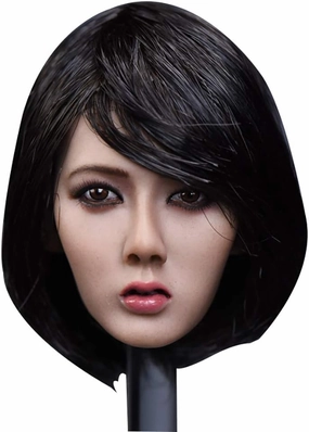 Phicen 1/6 Custom Asin Head Sculpt Tbleague Female Body (Black Short Hair)