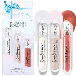 Physicians Formula Mistletoe Ready Trio - Holiday Hydrating Lip Plumper Gift Set with Glossy Finish, Nourishing Infused Ingredients for Fuller Lips, Cruelty Free & Vegan