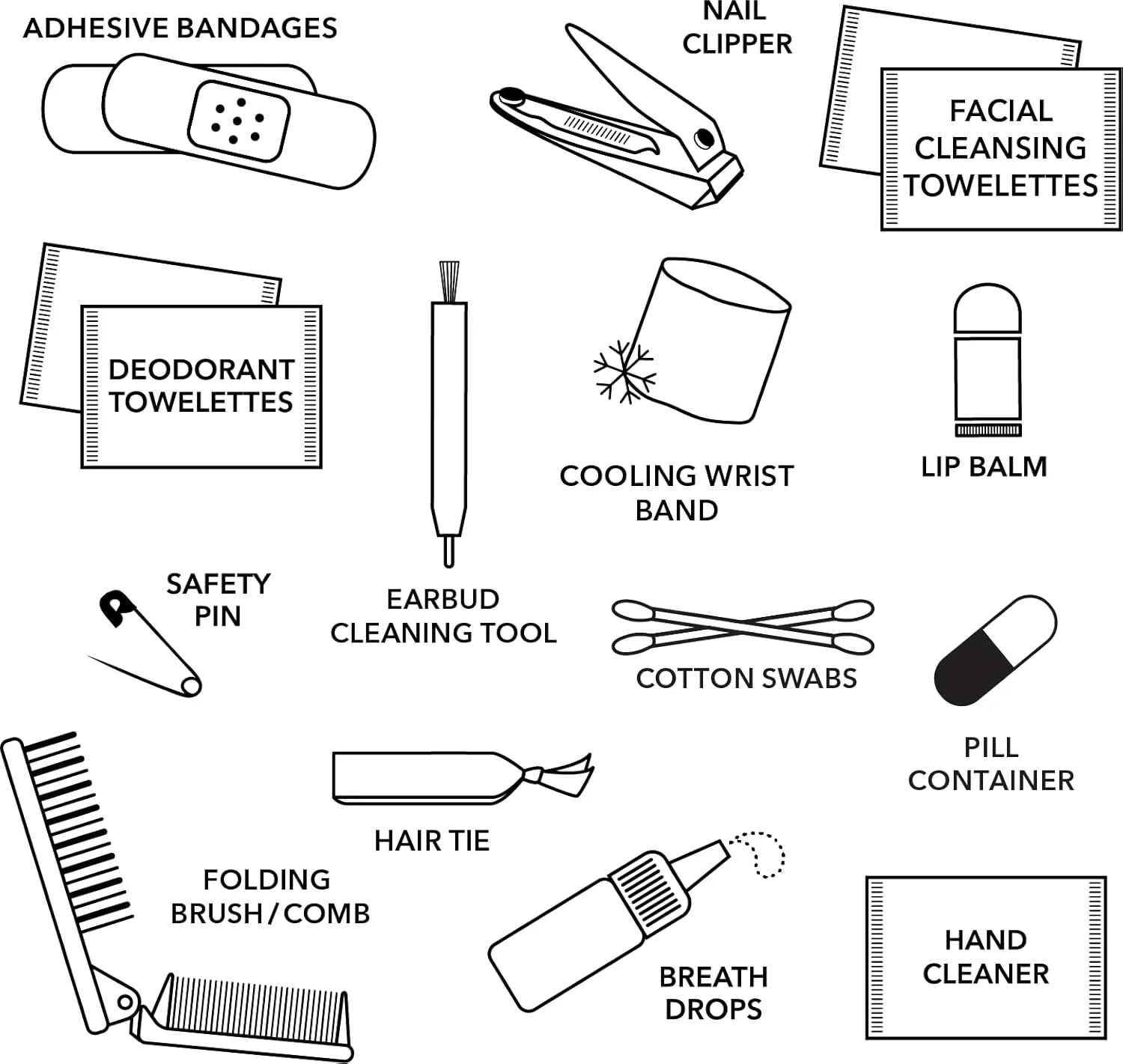 Pinch Provisions Gym Kit, Includes 15 Personal Care Essentials for Wellness & Beauty, Perfect for Gifts, Gym Bags, Duffle Bags & Lockers (Hot Pink)